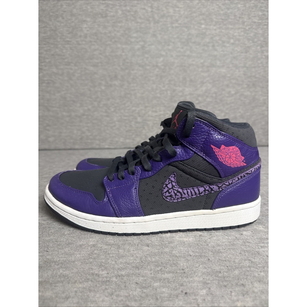 Nike Air Jordan 1 Phat Anthracite Black Club Purple Spark Men Sz 9.5 364770 025 - Picture 4 of 10